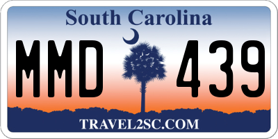 SC license plate MMD439