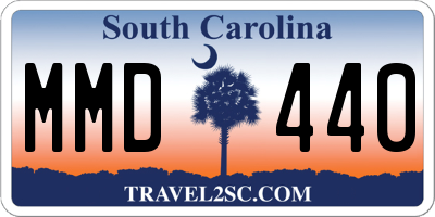 SC license plate MMD440
