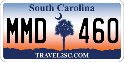 SC license plate MMD460