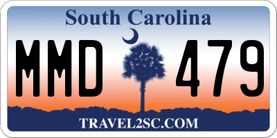 SC license plate MMD479