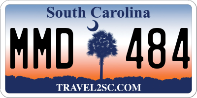 SC license plate MMD484