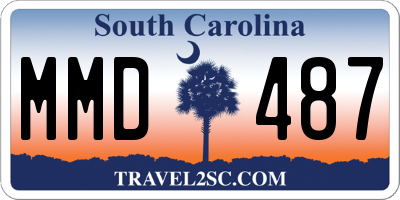 SC license plate MMD487
