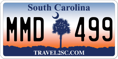 SC license plate MMD499