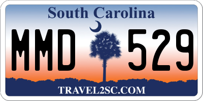 SC license plate MMD529