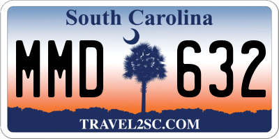SC license plate MMD632