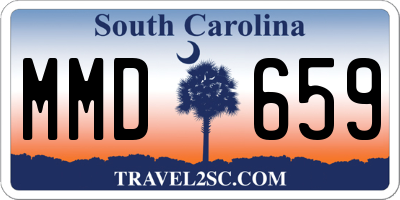 SC license plate MMD659