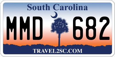 SC license plate MMD682