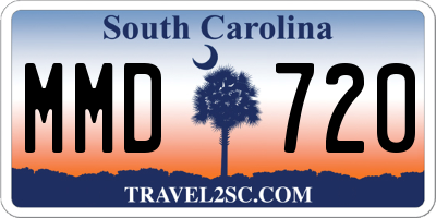SC license plate MMD720