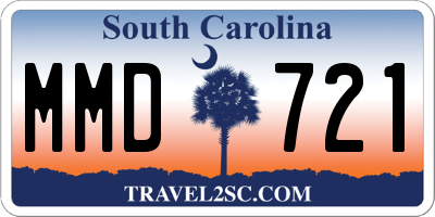 SC license plate MMD721