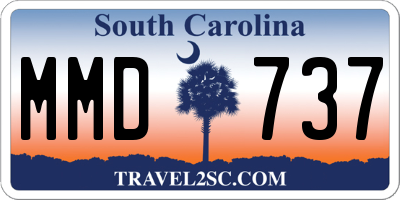 SC license plate MMD737