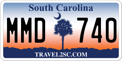 SC license plate MMD740