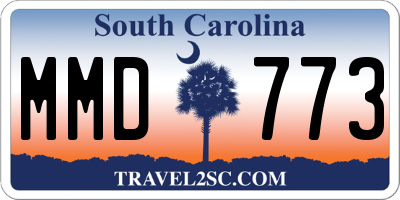 SC license plate MMD773