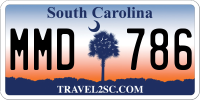 SC license plate MMD786