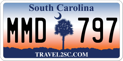 SC license plate MMD797