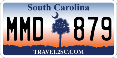 SC license plate MMD879