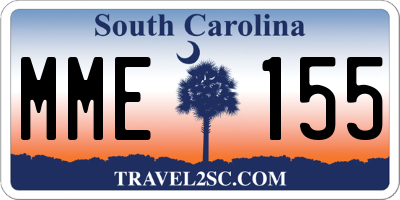 SC license plate MME155