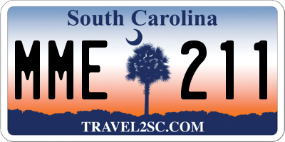SC license plate MME211