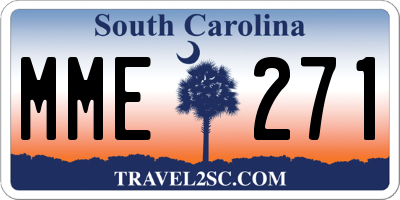 SC license plate MME271