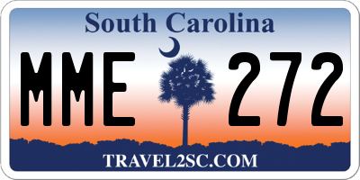 SC license plate MME272