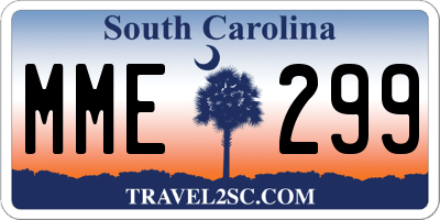 SC license plate MME299