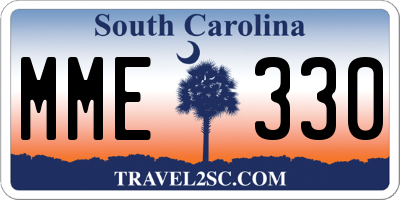 SC license plate MME330