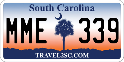 SC license plate MME339