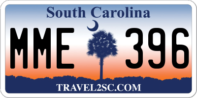 SC license plate MME396