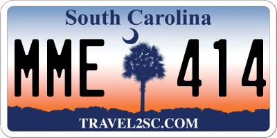 SC license plate MME414