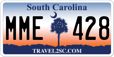 SC license plate MME428
