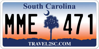 SC license plate MME471