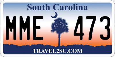 SC license plate MME473