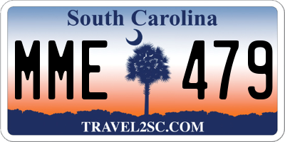 SC license plate MME479