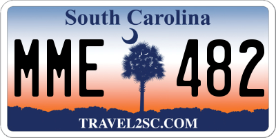 SC license plate MME482