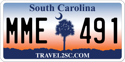 SC license plate MME491
