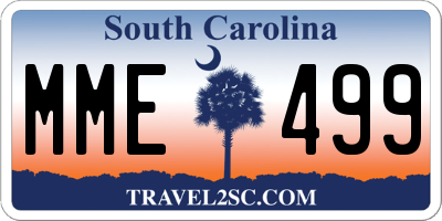 SC license plate MME499