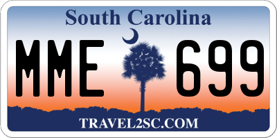 SC license plate MME699