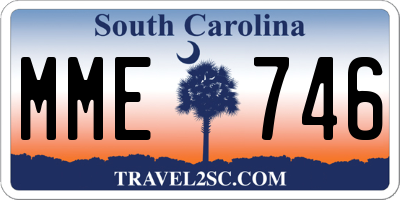 SC license plate MME746