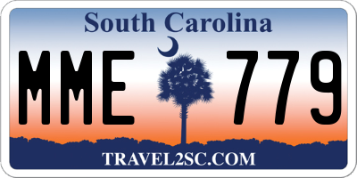 SC license plate MME779