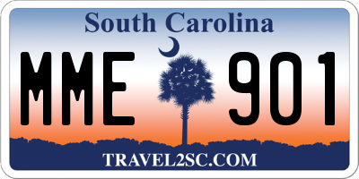 SC license plate MME901