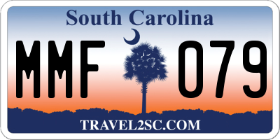 SC license plate MMF079