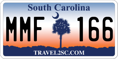 SC license plate MMF166