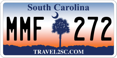 SC license plate MMF272