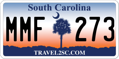 SC license plate MMF273