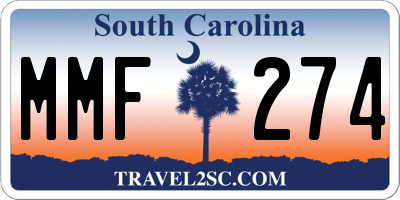 SC license plate MMF274