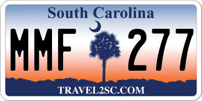SC license plate MMF277