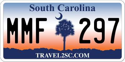 SC license plate MMF297