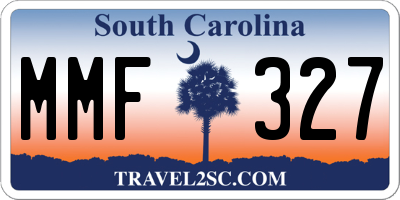 SC license plate MMF327