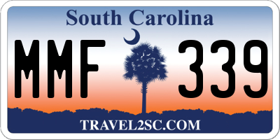 SC license plate MMF339