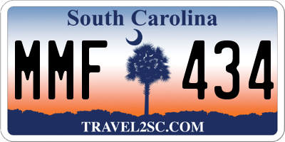 SC license plate MMF434
