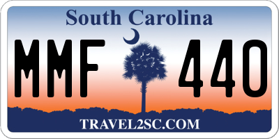 SC license plate MMF440